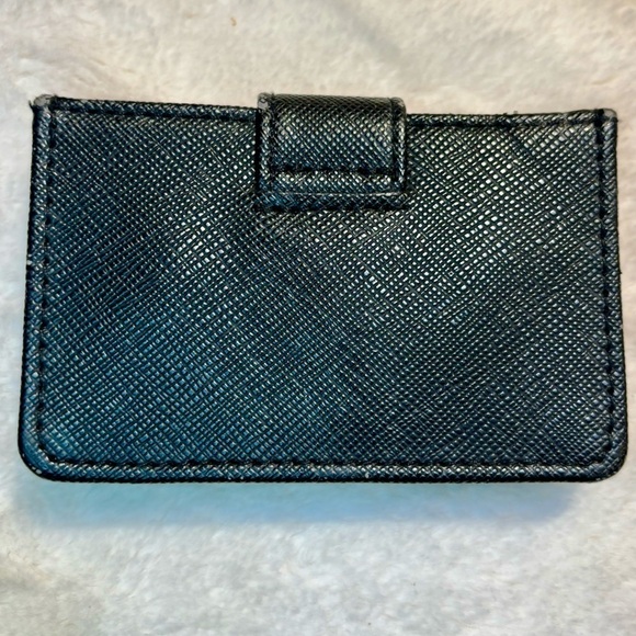 Adorable Wallet Animal Print Faux Fur Snap Close Camel Brown Black 5 Slots - Picture 2 of 11